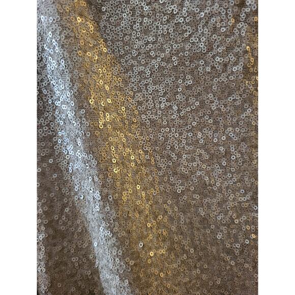 Vintage Lauren Ralph Lauren Champagne Miniature Sequin Zip Skirt NWT 16W - Picture 5 of 5